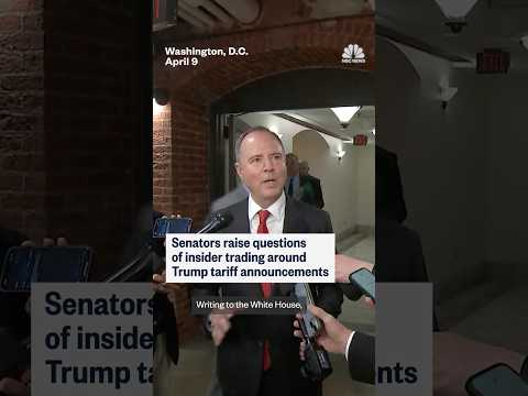 Senators raise questions about insider trading around Trump tariff announcements
