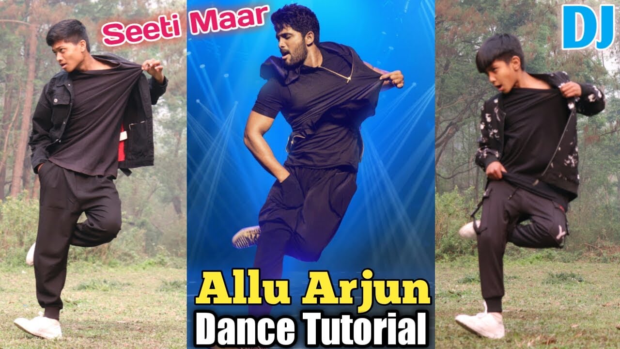 Allu Arjun - Epic Footwork Dance Tutorial | Step by Step | Seeti Maar Dance | DJ
