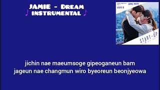 INSTRUMENTAL JAMIE (제이미) - Dream (상상한 꿈) Start Up OST Part 13 | Lyrics