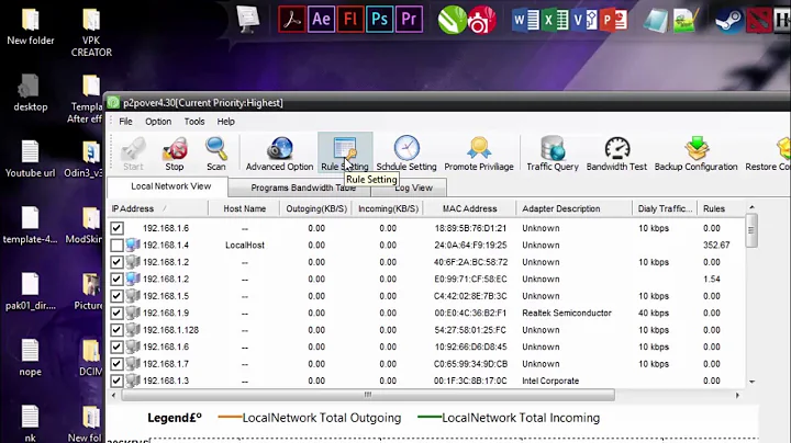 How to Limit speed bandwidth internet with program