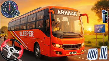 🇮🇳 Indian Sleeper Bus Simulator 🚍 | Realistic Highway Bus Driving Game 2025 | Android Gameplay #01