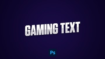 Gaming text effect with photoshop | Photoshop Tutorial