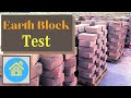 Compressed Earth Block Test