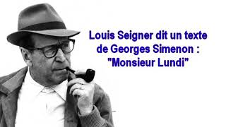 Une enquête de Maigret : "Monsieur Lundi" de Georges Simenon