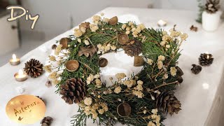 Haz tu Centro de Mesa/Corona de Adviento🌠 Decoración Navidad 2025