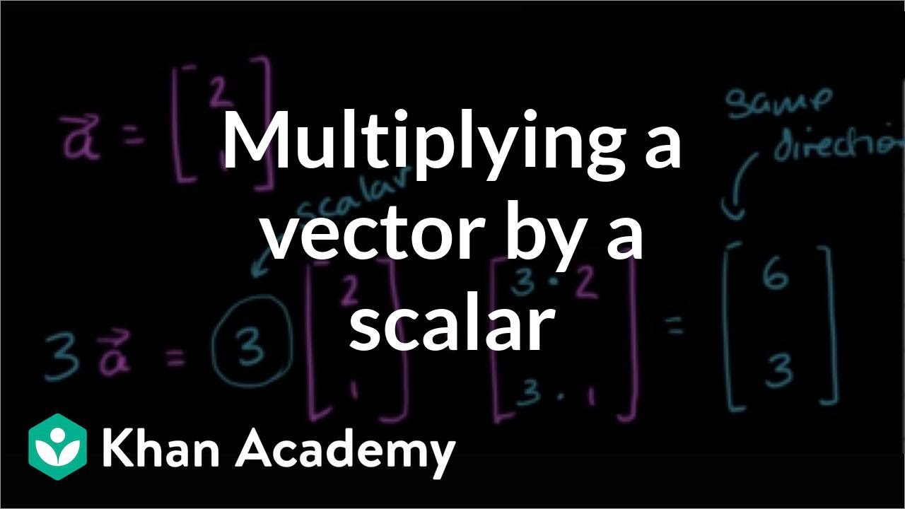 Multiplying a vector by a scalar | Vectors and spaces | Linear Algebra | Khan Academy