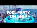 Swimming Pool Party on Ship 🚢 | Life at Sea | Container Ship Fun