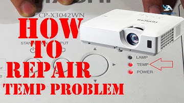 How To Repair The Hitachi CP-X3042WN Multimedia Projector Temp Alarm Blinking Pro blame Solution