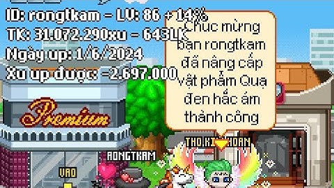 [Avatar2d] Nâng cấp "cánh quạ đen hắc ám, Cánh thiên thần ác quỷ c4" quá hên.