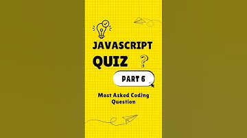 Can You Solve This JavaScript Quiz? | Part 6 | #JS #Quiz #codinginterview