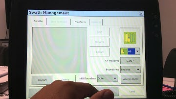 How to create a new swath on the FM 1000