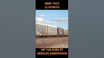 BNSF 7421 EB Q-STOATG 1-25-2024 #bnsf #railway #automobile
