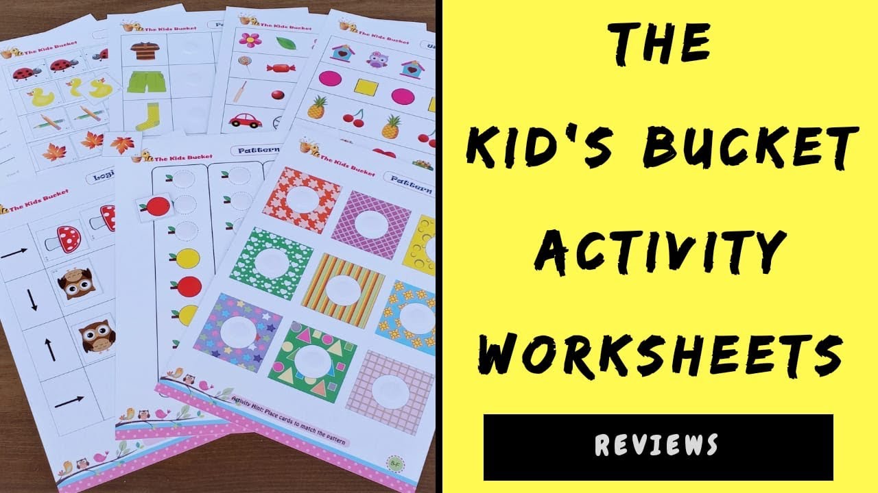 Kids Bucket Activity Set Review | Logical Thinking Worksheets ...