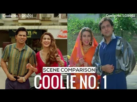 Coolie No. 1 Scene Comparison | Original Vs Remak | Varun Dhawan Vs Govinda | Old Vs New