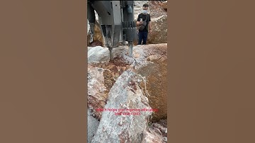 Rock splitting machine, rock splitting machine, ore mining