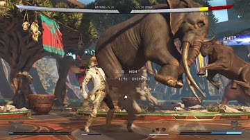 Injustice 2: Batman 1 bar 710 damage reset combo (1 bat)