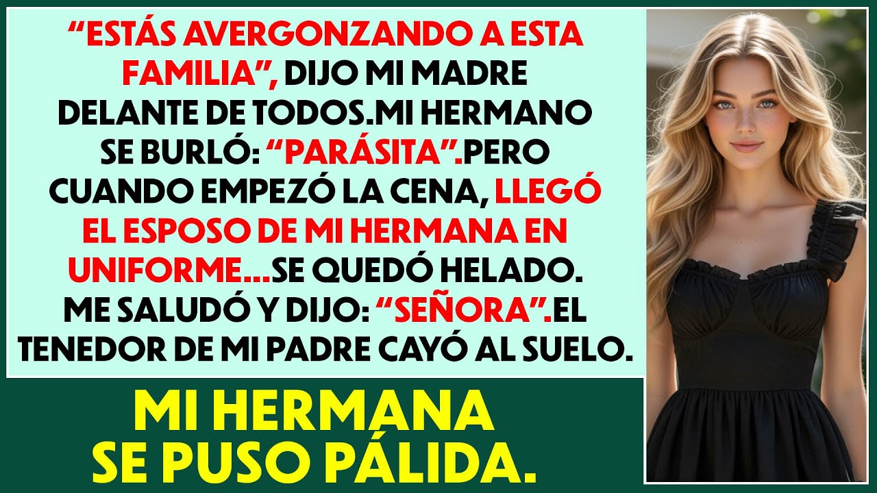 Mi familia me llamó un parásito; luego el esposo de mi hermana, un oficial condecorado, me saludó