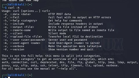 curl command use in kali linux (basic to advanced)