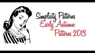 Twiluv 50: Simplicity Early Autumn 2013 Pattern Collection Review