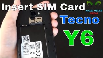Tecno Y6 Insert The SIM Card