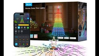 Govee Cone Tree Lights Assembly and App Review