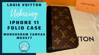 Unboxing LOUIS VUITTON LV iPhone 11 Folio Case Hülle M69577 Monogram Canvas Noir Black NEW EDITION