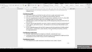 Industrial development:  Definition and Reasons