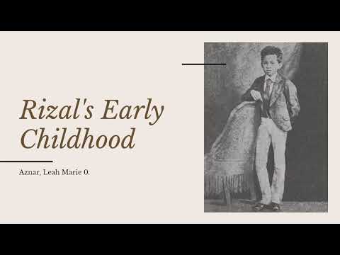 childhood rizal early