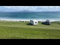 Towing a caravan on the Hebrides August 2017