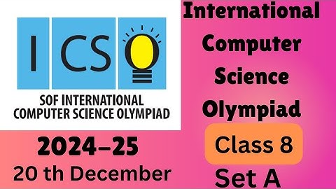 #FavFive | SOF International Computer Science Olympiad Class 8 set A 2024-25 | #class8 | #icso