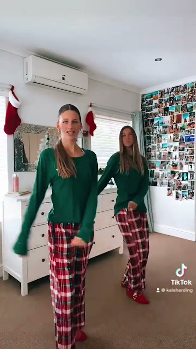 Santa Tell Me viral TikTok dance🎁 #shorts #dance #viral #k5sisters