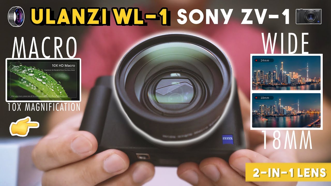 SONY - SONY ZV−1 ワイコン ulanzi WL-1 セット Amazon.com : ULANZI WL-1 Wide Angle Lens for Sony ZV-1 +