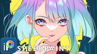 【Ibis Paint】Speedpaint Lucy Cyberpunk Edgerunner | Ibis Paint X Tutorial