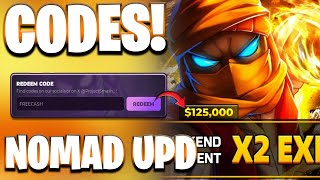 *جديد* جميع أكواد تحديث لعبة Nomad صالحة لمشروع تحطيم! أكواد مشروع تحطيم روبلوكس screenshot 3