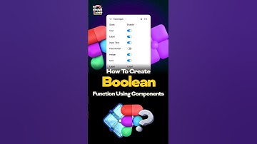 How to create a BOOLEAN FUNCTION using figma Components? | UIUX Design | Tamil | Abishek | #figma