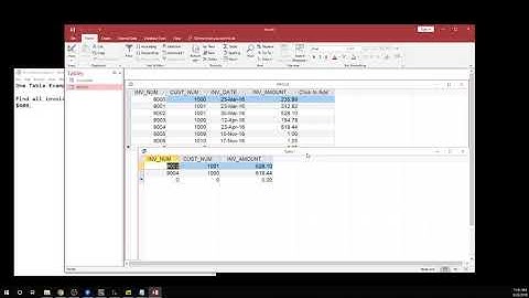 Access Query Using Two Tables