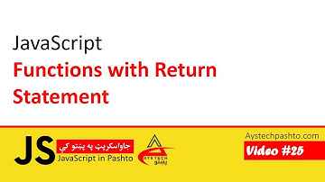 25. Function with Return Statement | JavaScript | JavaScript in Pashto