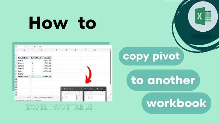 Excel Pivot Tables: How to Copy Pivot to another Workbook