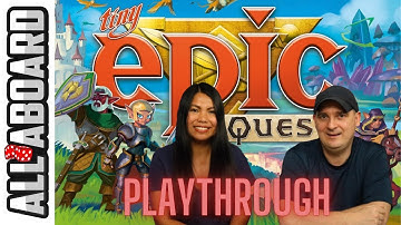 TINY EPIC QUEST | Board Game | 2 Player Playthrough | Adventures in the Mushroom Realm