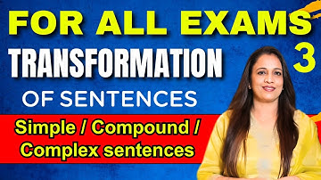 Transformation of Sentences Made Easy - 3 | English Grammar Tricks by Rani Ma