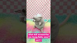 do doll accessories fit on my IKEA Rat? (PART 1) #ikea #gosigratta #toys #doll #rat #shorts
