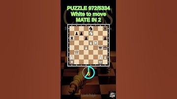 Chess puzzle series 🧩972/5334 #chess #puzzle #learnchesstactics #magnuscarlsen #polgar #chessbooks