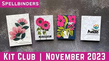 So Many Florals! November Kit Club w/ Spellbinders | #teamspellbinders #neverstopmaking