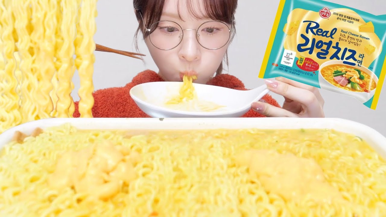 【爆食い】２年ぶりのチーズラーメン1050Kcal食っべまっすよ〜！【モッパン먹방】