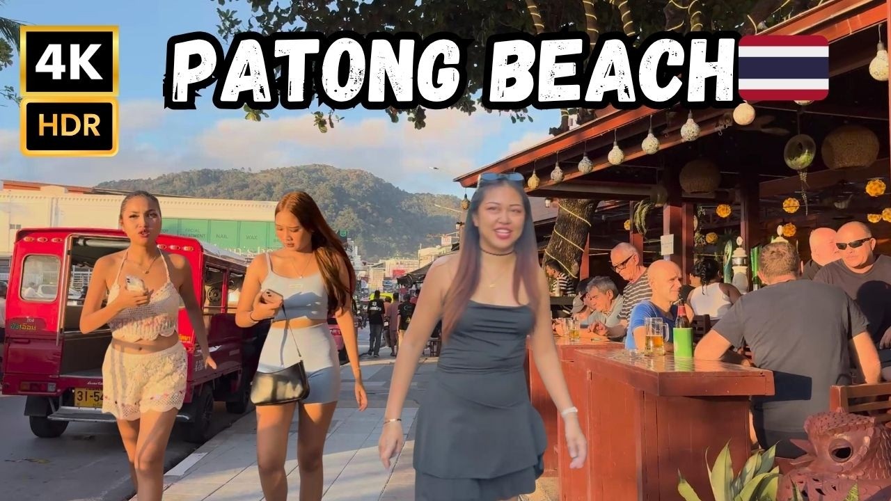 Patong Beach, Phuket 🇹🇭 — Walking Tour 4K HDR (October Vibes 2025, Thailand)