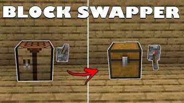 MINECRAFT: Easy BLOCK SWAPPER 1.21+ (Bedrock/Java)