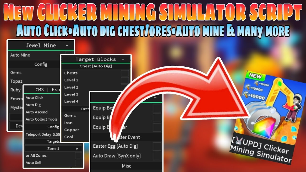 UPD Clicker Mining Simulator Script