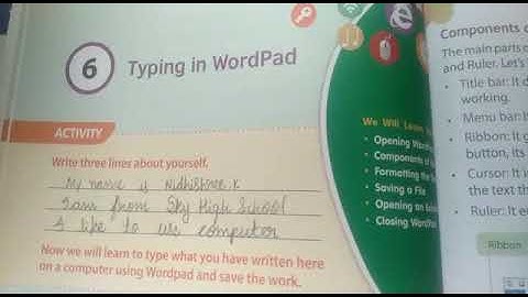 Sky High School | Class-2 | L-6|  Computer | Typing in WordPad | Part -1