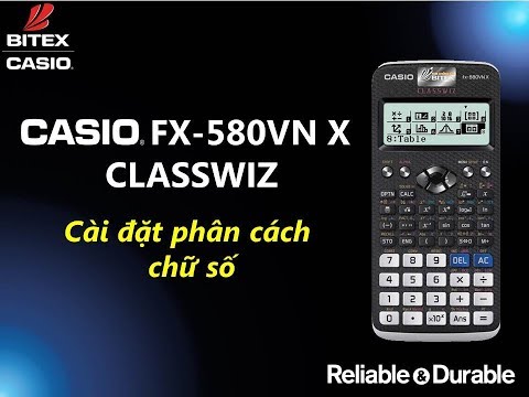 Video Hướng Dẫn cài đặt phân cách chữ số trên máy tính CASIO... - youtube