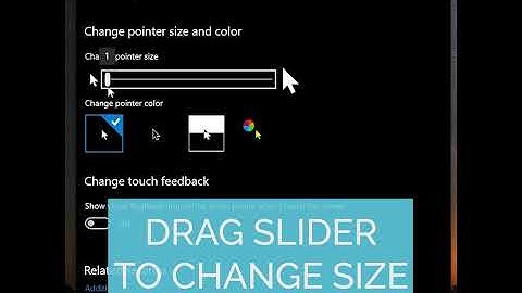 How to  Change Mouse Pointer Size | Windows 10 Settings #Shorts